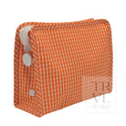 ROADIE MEDIUM Zip Pouch - GINGHAM ORANGE - Travel Pouches