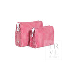 ROADIE MEDIUM Zip Pouch - GINGHAM RED *backorder due 7/15 - Travel Pouches