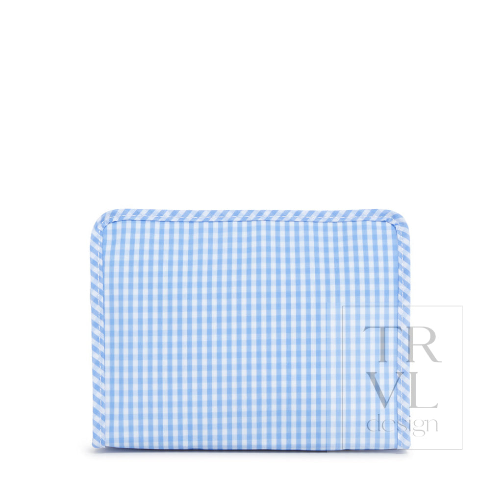 Roadie Medium - Gingham Sky Travel Pouches