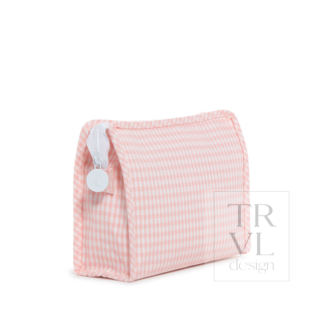Roadie Medium - Gingham Taffy Travel Pouches