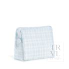 Roadie Medium - Pimlico Plaid Blue Zip Pouch *New! Travel Pouches