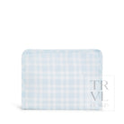 Roadie Medium - Pimlico Plaid Blue Zip Pouch *New! Travel Pouches