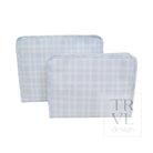 Roadie Medium - Pimlico Plaid Blue Zip Pouch *New! Pimlico Plaid Blue