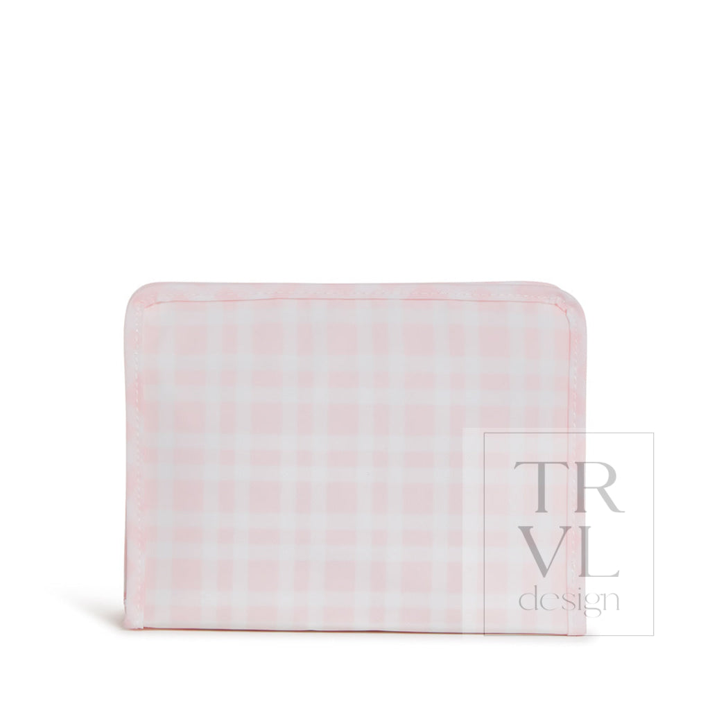Roadie Medium - Pimlico Plaid Pink Zip Pouch *New! Travel Pouches