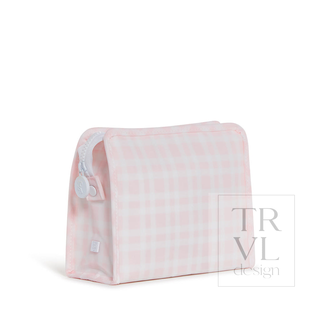 Roadie Medium - Pimlico Plaid Pink Zip Pouch *New! Travel Pouches