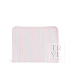 Roadie Medium - Pimlico Stripe Pink Zip Pouch