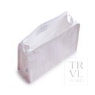 ROADIE MEDIUM Zip Pouch - PIMLICO STRIPE PINK - Travel Pouches
