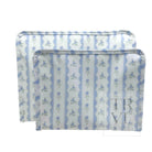 Roadie Medium - Ribbon Floral Blue Zip Pouch *New! Pre-Order 6/30*