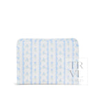 Roadie Medium - Ribbon Floral Blue Zip Pouch Travel Pouches