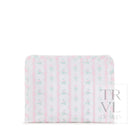Roadie Medium - Ribbon Floral Pink Zip Pouch Travel Pouches
