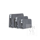 ROADIE SMALL - GINGHAM BLACK - Travel Pouches
