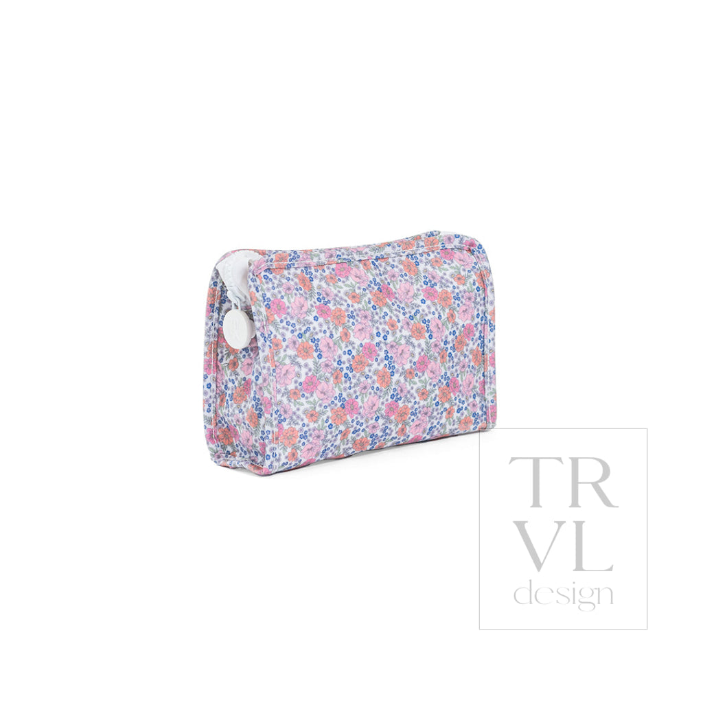 ROADIE SMALL Zip Pouch - GARDEN FLORAL - Travel Pouches
