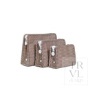 ROADIE SMALL Zip Pouch - GINGHAM COCO - Travel Pouches