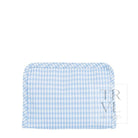 ROADIE SMALL Zip Pouch - GINGHAM MIST - Travel Pouches