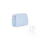 ROADIE SMALL Zip Pouch - GINGHAM MIST - Travel Pouches