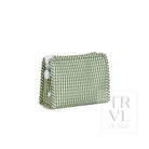 ROADIE SMALL Zip Pouch - GINGHAM MOSS - Travel Pouches