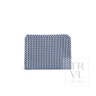 ROADIE SMALL Zip Pouch - GINGHAM NAVY - Travel Pouches