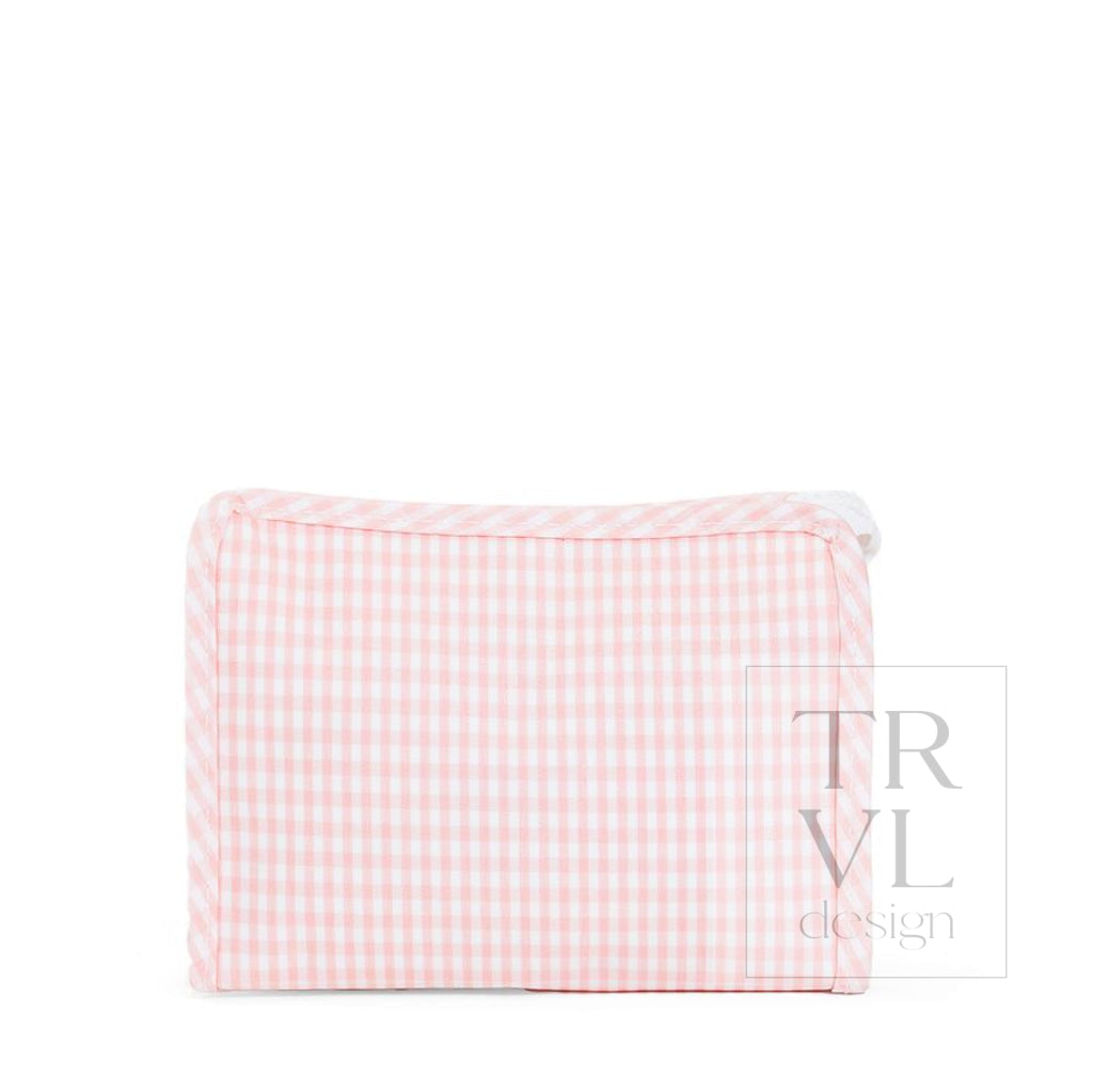 ROADIE SMALL Zip Pouch - GINGHAM TAFFY - Travel Pouches