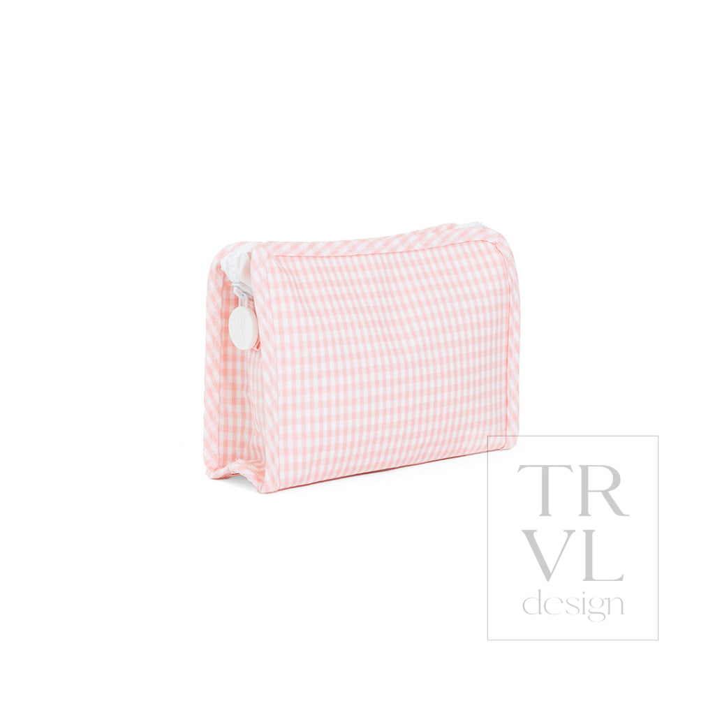 ROADIE SMALL Zip Pouch - GINGHAM TAFFY - Travel Pouches