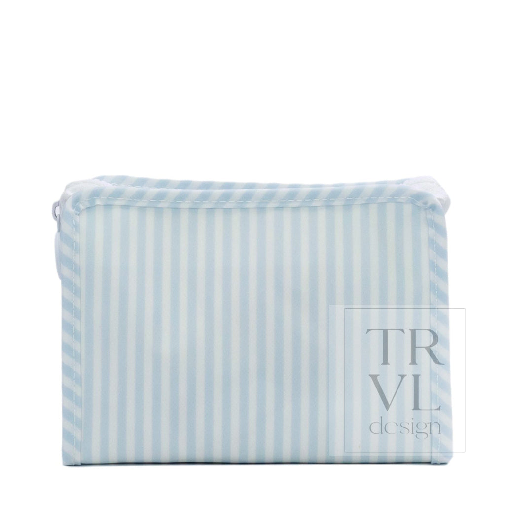 ROADIE SMALL Zip Pouch - PIMLICO STRIPE BLUE - Travel Pouches