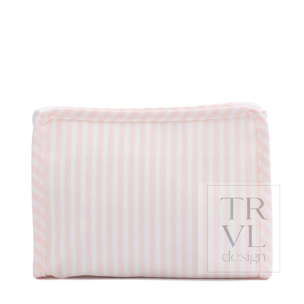 ROADIE SMALL Zip Pouch - PIMLICO STRIPE PINK - Travel Pouches