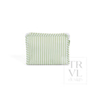 ROADIE SMALL Zip Pouch - PIMLICO STRIPE SAGE - Travel Pouches
