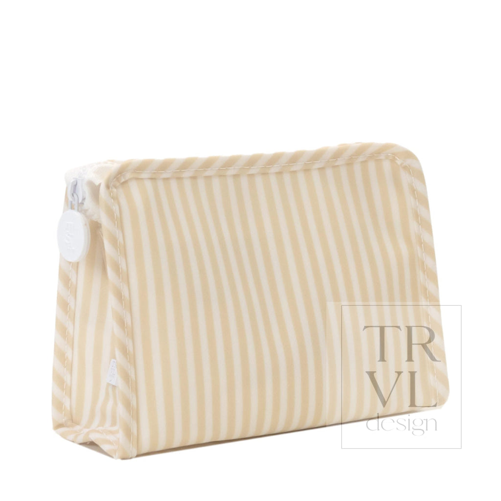 ROADIE SMALL Zip Pouch - PIMLICO STRIPE SAND - Travel Pouches