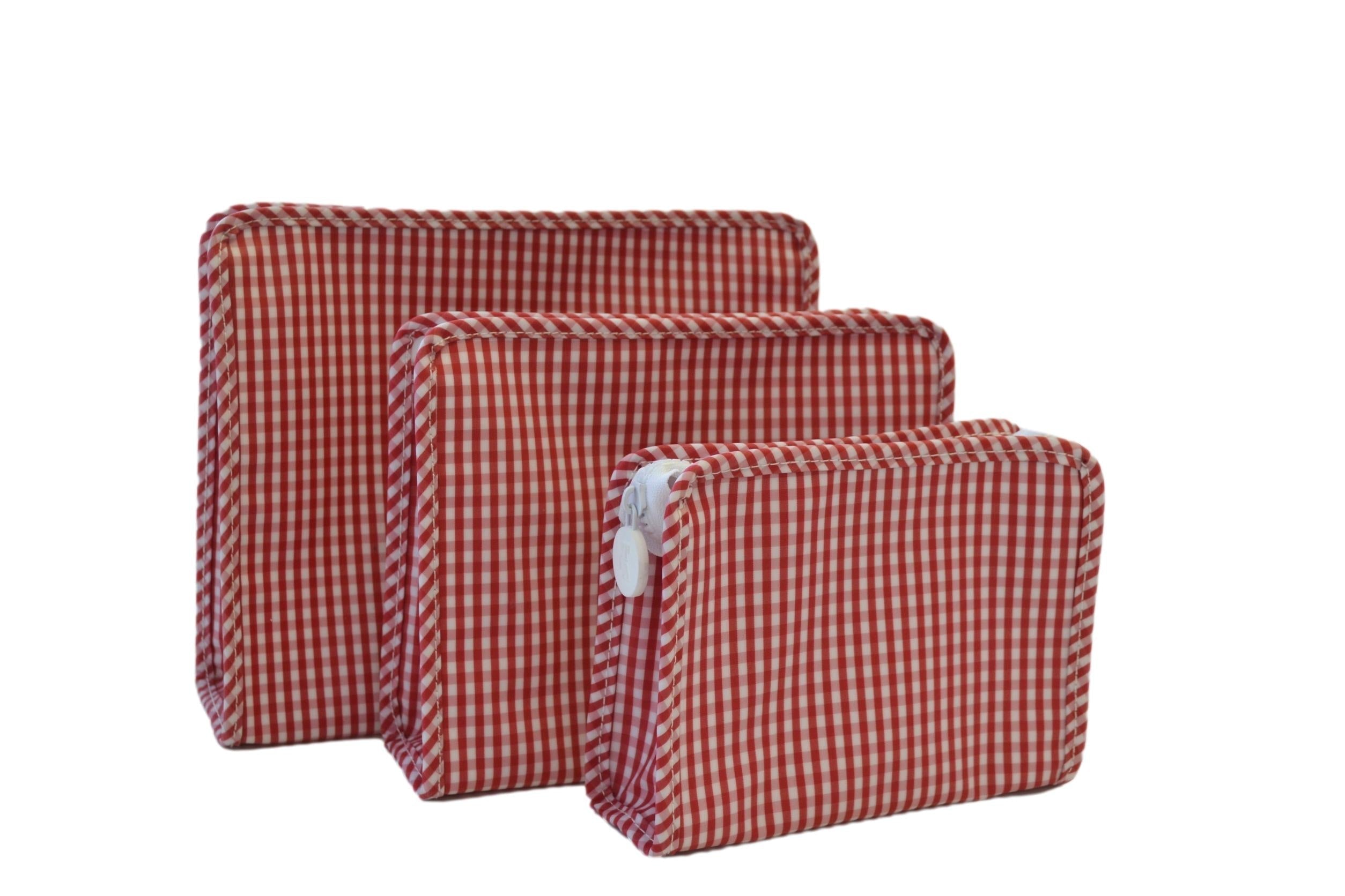 Roadie Medium - Gingham Red