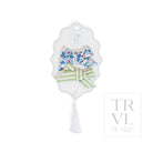 Signature Hair Accessories - Bow Clip - Set 2 Pre pack 3 - Bridgehampton Floral (with Sage Stripe) - Hair Accessories