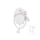 Signature Hair Accessories - Bow Headband Set 2 -Pre Pack of 3 - Stripe Pink + Blue - Hair Accessories
