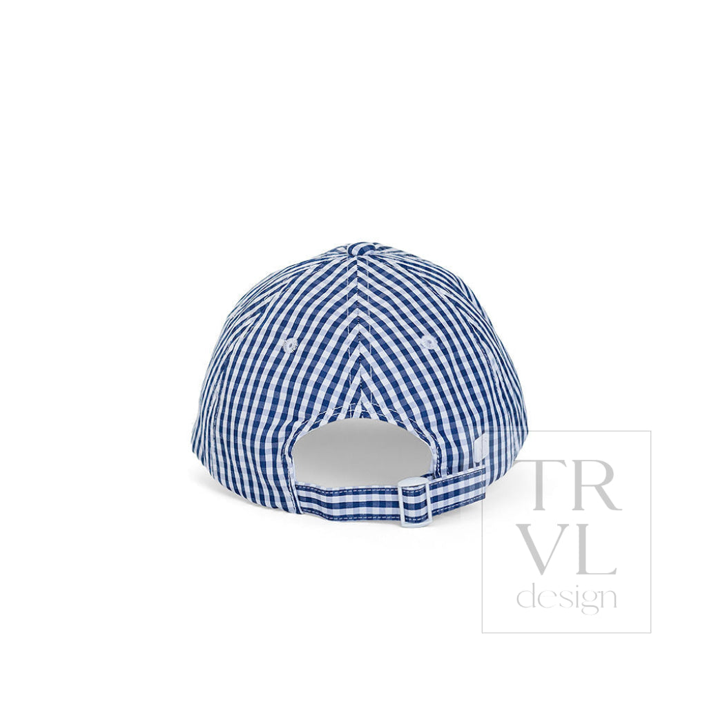 Signature Kids Ball Cap - Gingham Navy - Set 2 Prepack - Ball Cap