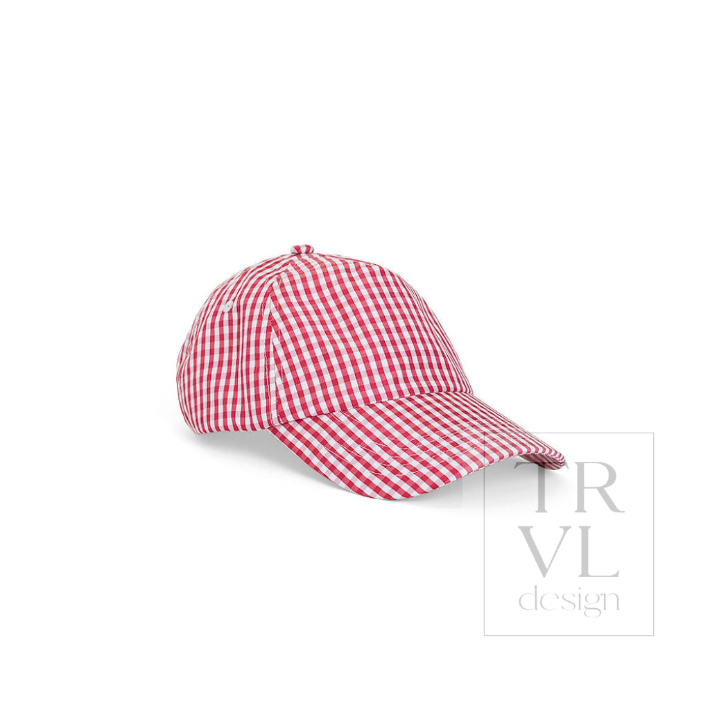 Signature Kids Ball Cap - Gingham Red- Set 2 Prepack - Ball Cap