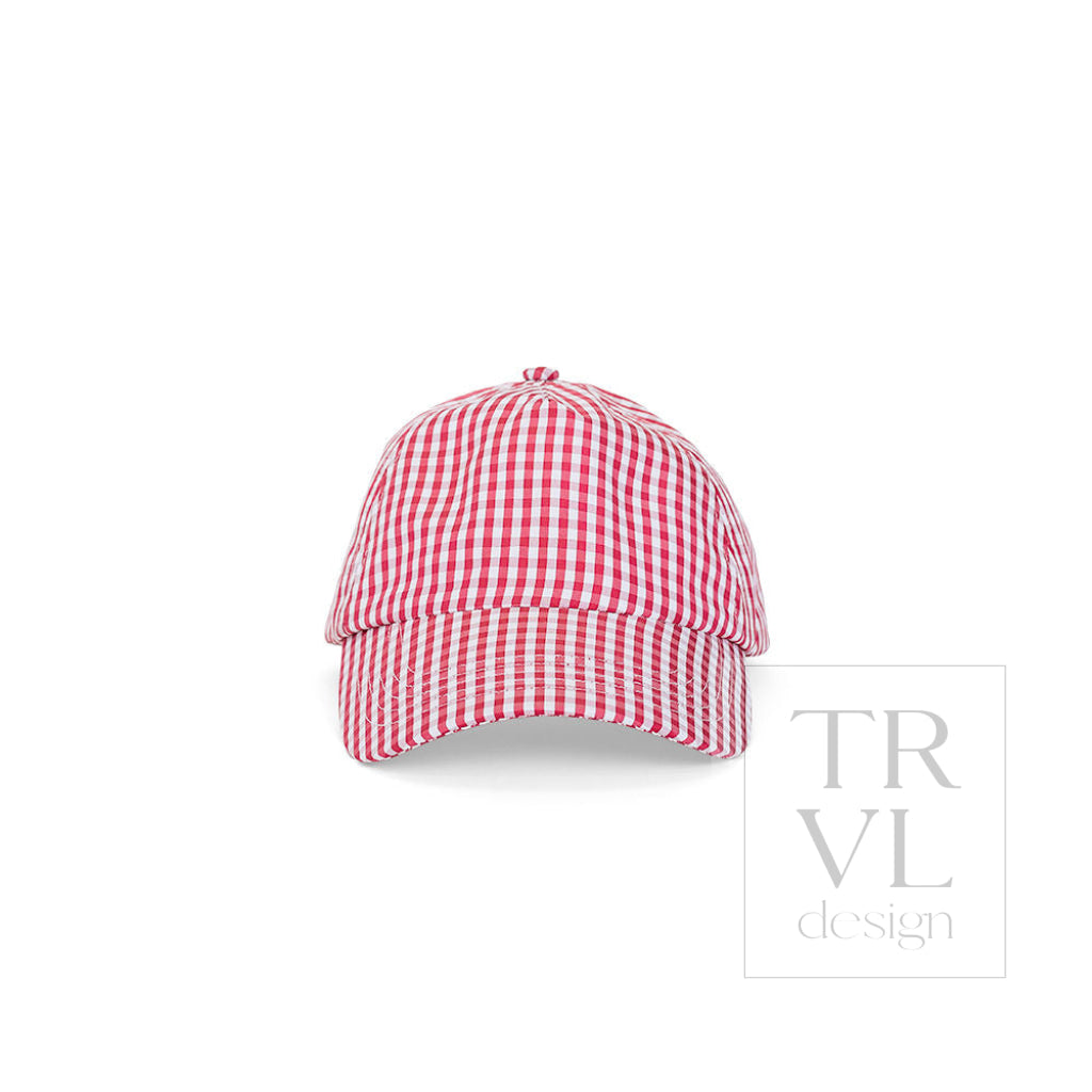 Signature Kids Ball Cap - Gingham Red- Set 2 Prepack - Ball Cap