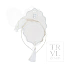 SIgnraure Hair Accessories - Lg Ging Flower Headband - pre pack 2 - Gingham White - Hair Accessories