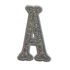 Silver Glitter Appliqué Letters *2 Pc Pre - Pack* Letter A