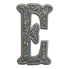 Silver Glitter Appliqué Letters *2 Pc Pre - Pack* Letter E