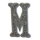 Silver Glitter Appliqué Letters *2 Pc Pre - Pack* Letter M