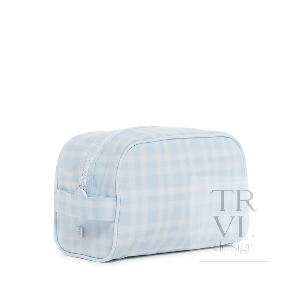 Stow It - Pimlico Plaid Blue Dopp Bag Cosmetic & Toiletry Bags
