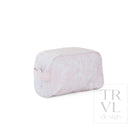 STOWAWAY Toiletry Bag - Bunny Toile Pink - Cosmetic & Toiletry Bags