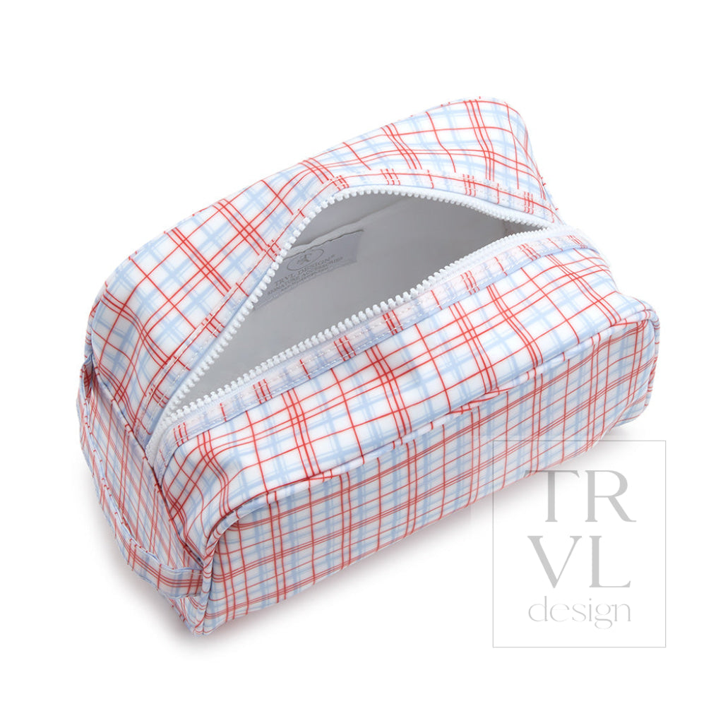 Stowaway - Toiletry Bag Classic Plaid Green