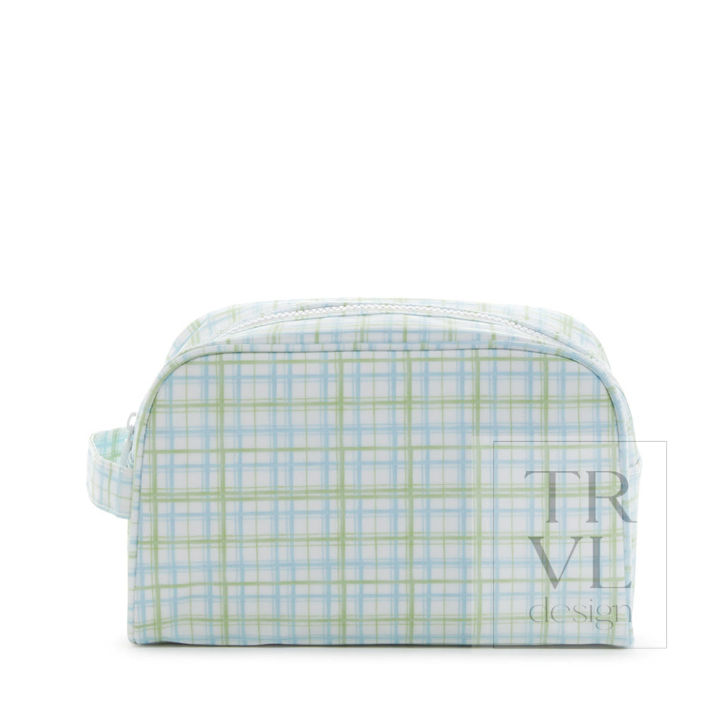 Stowaway - Toiletry Bag Classic Plaid Green