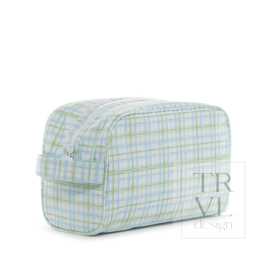 Stowaway - Toiletry Bag Classic Plaid Green