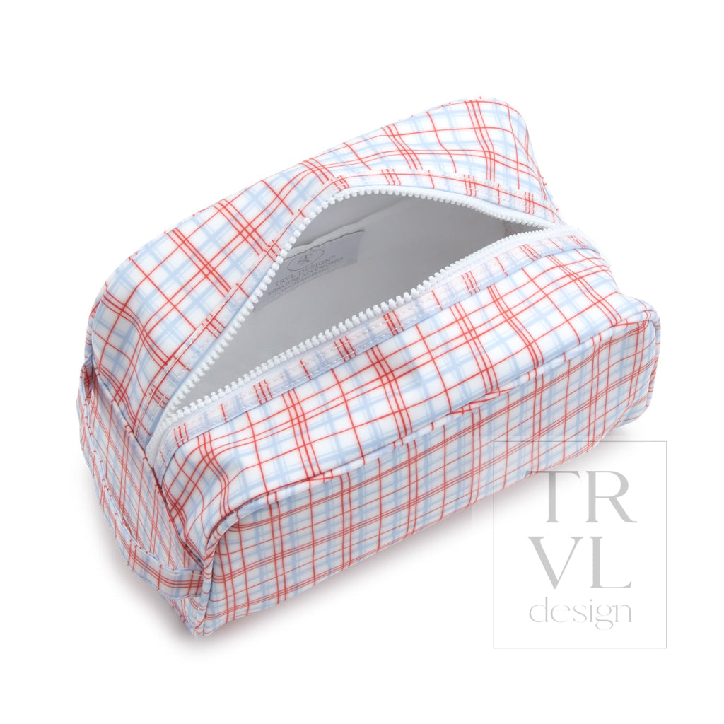 Stowaway - Toiletry Bag Classic Plaid Red Cosmetic & Toiletry Bags