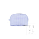 STOWAWAY Toiletry Bag - GINGHAM LILAC - Cosmetic & Toiletry Bags