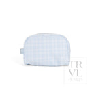 STOWAWAY Toiletry Bag - PIMLICO PLAID BLUE - Cosmetic & Toiletry Bags