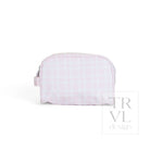 STOWAWAY Toiletry Bag - PIMLICO PLAID PINK - Cosmetic & Toiletry Bags