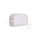 STOWAWAY Toiletry Bag - PIMLICO PLAID PINK - Cosmetic & Toiletry Bags