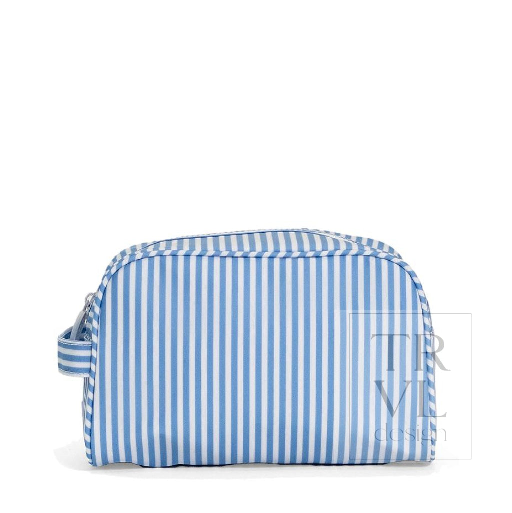 STOWAWAY Toiletry Bag - PIMLICO STRIPE CHAMBRAY - Cosmetic & Toiletry Bags