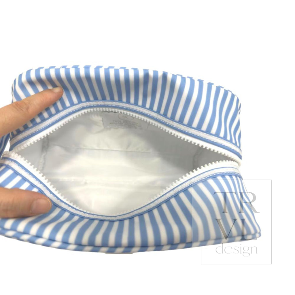 STOWAWAY Toiletry Bag - PIMLICO STRIPE CHAMBRAY - Cosmetic & Toiletry Bags