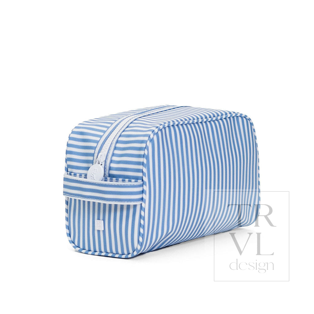 STOWAWAY Toiletry Bag - PIMLICO STRIPE CHAMBRAY - Cosmetic & Toiletry Bags